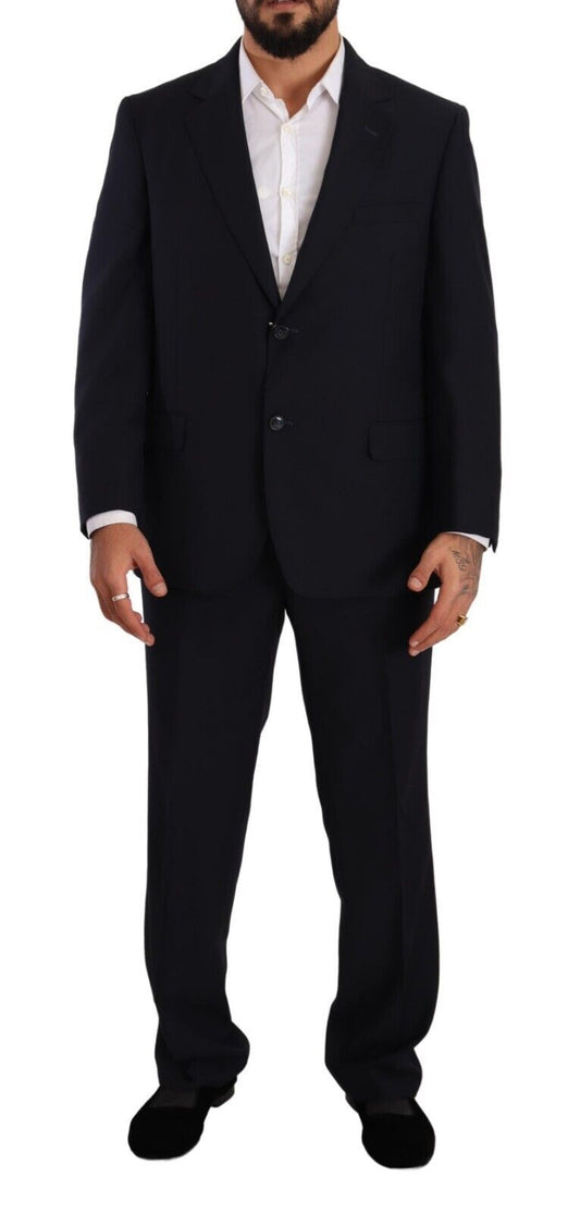 Costume formel bleu en polyester à simple boutonnage de Domenico Tagliente