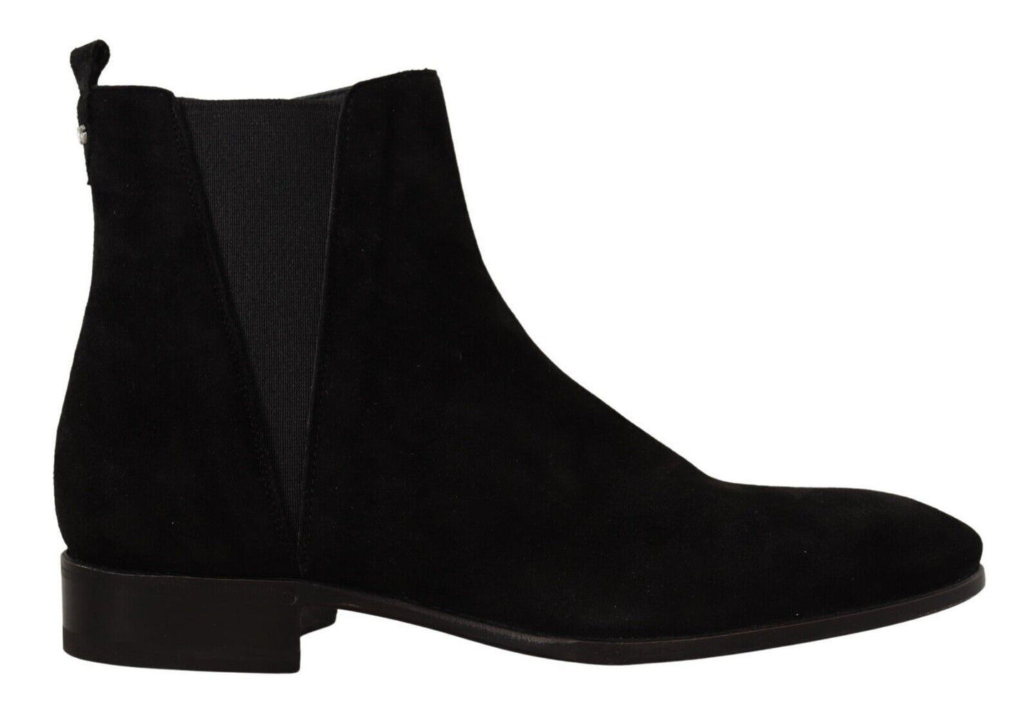 Bottines Chelsea en cuir suédé noir pour homme de Dolce & Gabbana