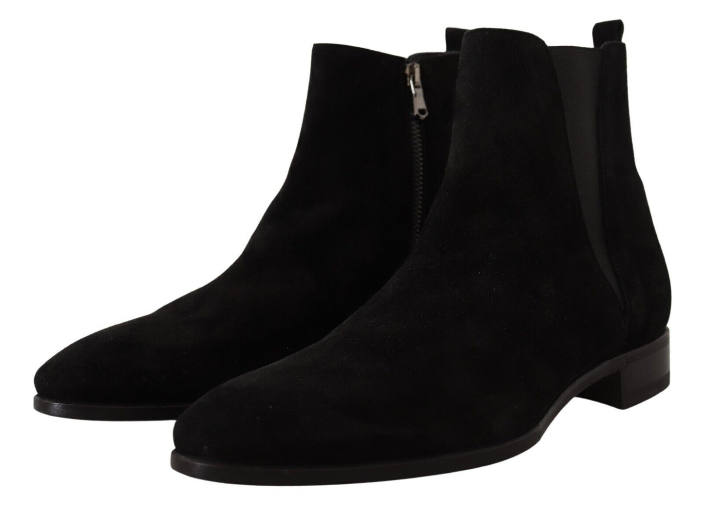 Bottines Chelsea en cuir suédé noir pour homme de Dolce & Gabbana