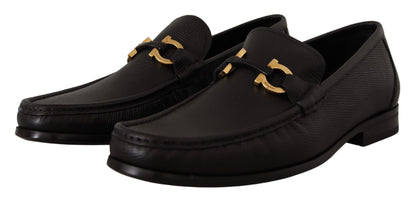 Brogues Salvatore Ferragamo en cuir de veau noir élégantes
