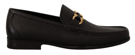 Brogues Salvatore Ferragamo en cuir de veau noir élégantes