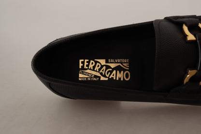 Brogues Salvatore Ferragamo en cuir de veau noir élégantes