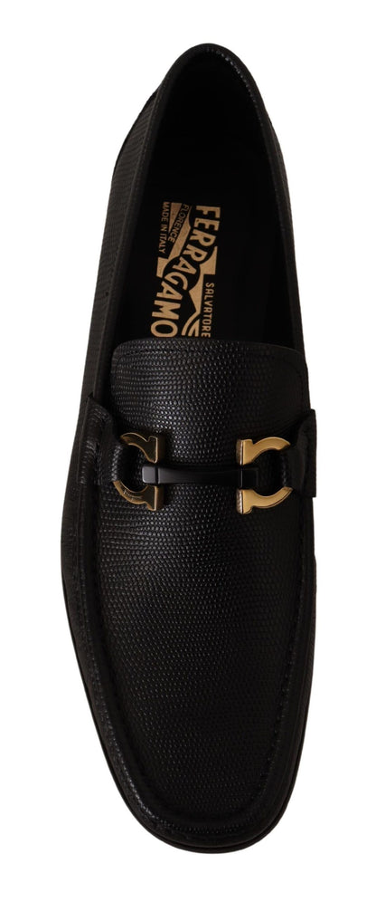 Brogues Salvatore Ferragamo en cuir de veau noir élégantes