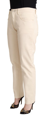 Dolce & Gabbana Jeans Skinny Femme en Denim Blanc