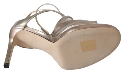 Sandales en cuir miroir liquide rose ballet de Jimmy Choo