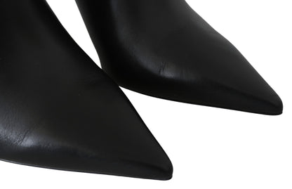 Jimmy Choo Elegant Zwarte Goudkleurige Lederen Pumps