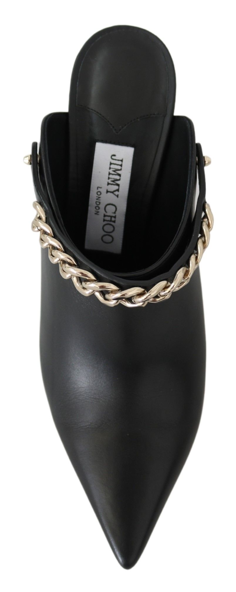 Jimmy Choo Elegant Zwarte Goudkleurige Lederen Pumps