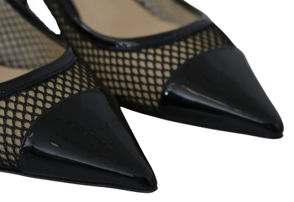 Escarpins à bout pointu en maille vernie Chic de Jimmy Choo