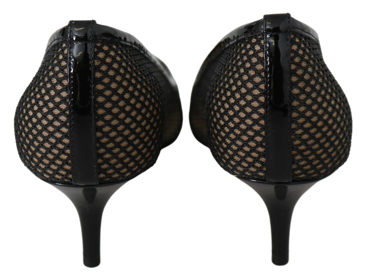 Escarpins à bout pointu en maille vernie Chic de Jimmy Choo