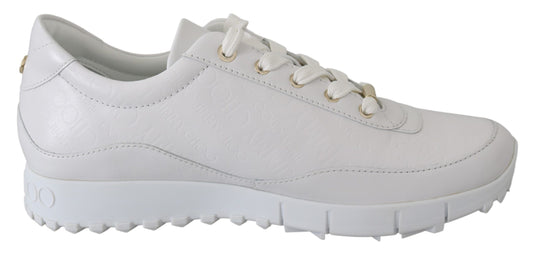 Sneakers en cuir blanc élégantes de Jimmy Choo