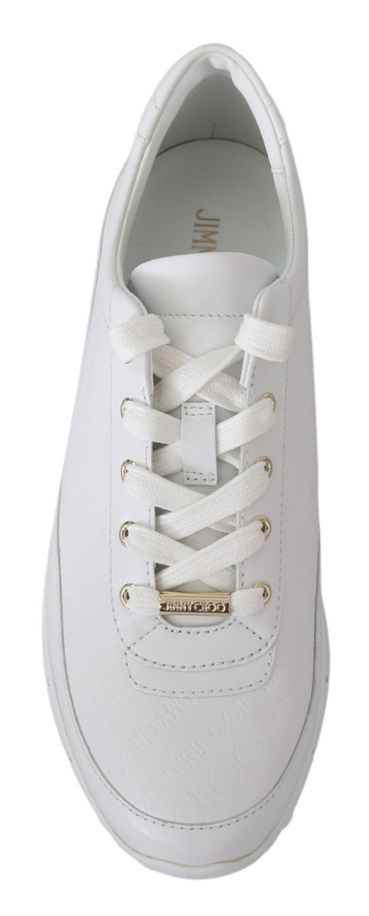 Sneakers en cuir blanc élégantes de Jimmy Choo
