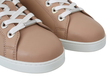 Jimmy Choo Sneakers van gepoederd roze nappaleder