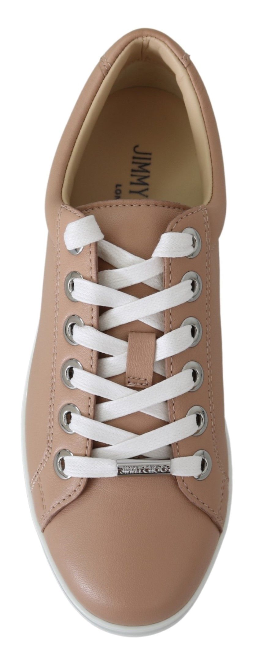 Jimmy Choo Sneakers van gepoederd roze nappaleder