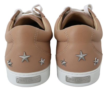 Jimmy Choo Sneakers van gepoederd roze nappaleder