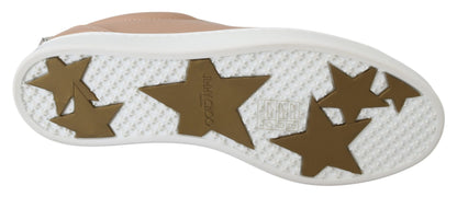 Jimmy Choo Sneakers van gepoederd roze nappaleder
