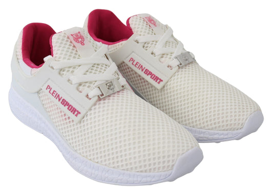 Sneakers blanches Becky de Plein Sport, en exclusivité.
