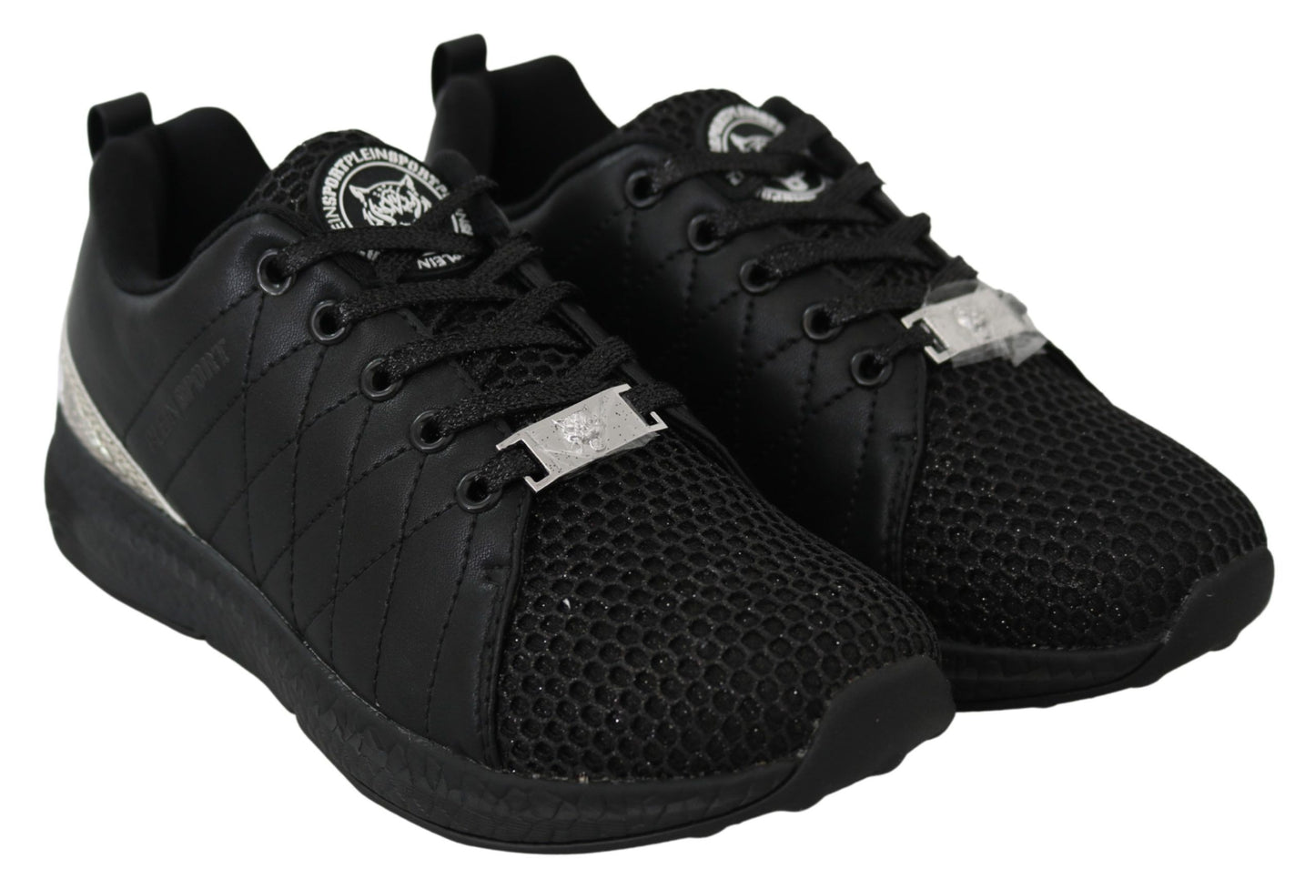 Plein Sport Exquisite Black Runner Gisella Sportsneakers