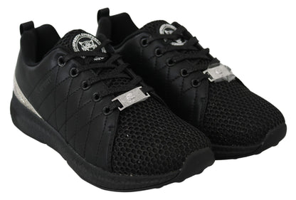 Plein Sport Exquisite Black Runner Gisella Sportsneakers
