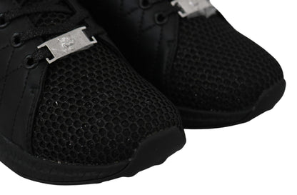Plein Sport Exquisite Black Runner Gisella Sportsneakers