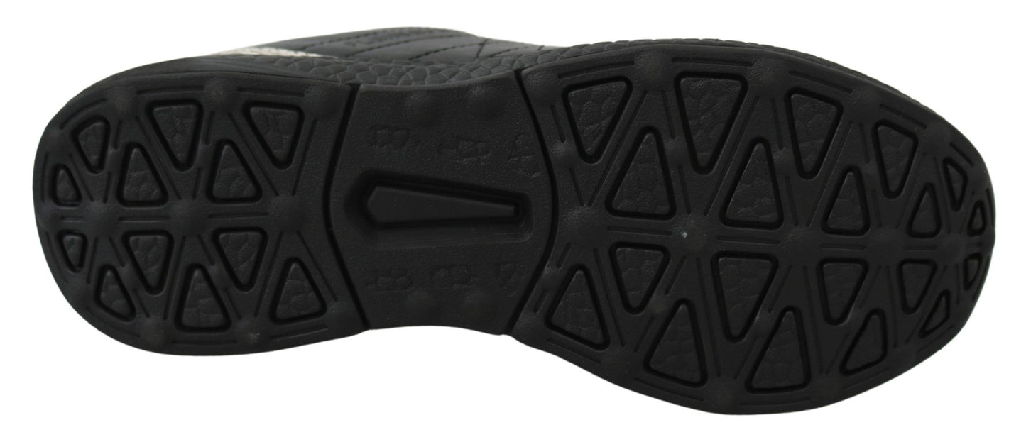 Plein Sport Exquisite Black Runner Gisella Sportsneakers