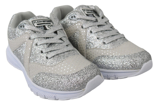 Plein Sport Chic Silver Runner Jasmines, baskets.