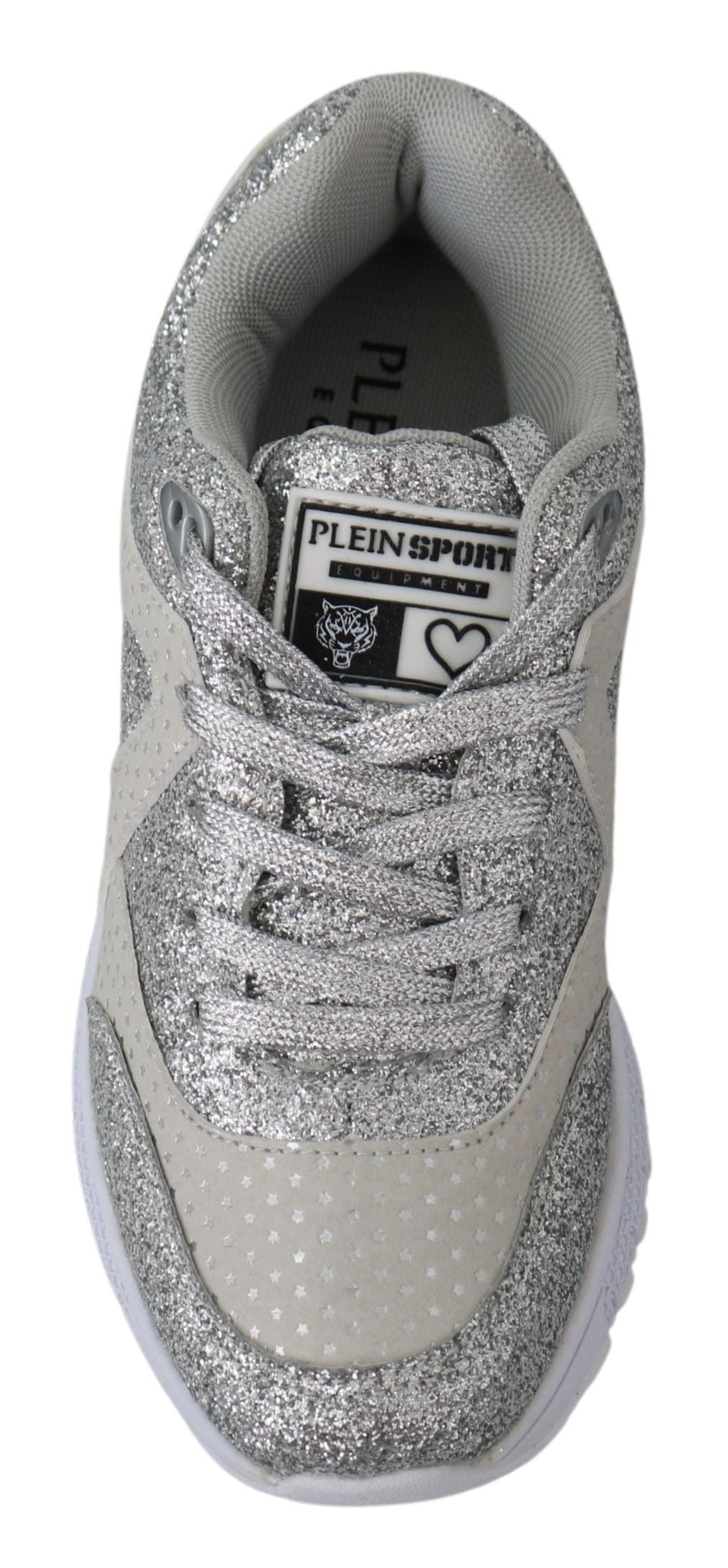 Plein Sport Chic Silver Runner Jasmines, baskets.