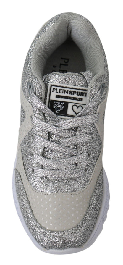 Plein Sport Chic Silver Runner Jasmines, baskets.