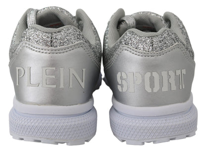 Plein Sport Chic Silver Runner Jasmines, baskets.