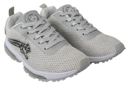 Plein Sport, baskets sport Gretel argentées Glamorous
