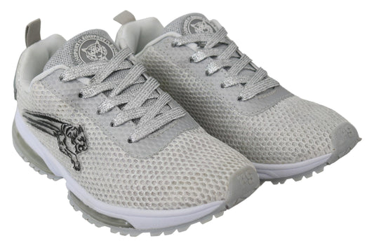 Plein Sport, baskets sport Gretel argentées Glamorous