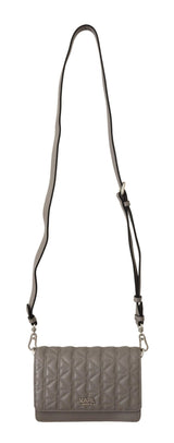 Sac à bandoulière en cuir gris élégant Karl Lagerfeld