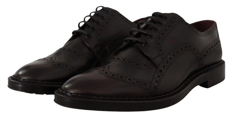 Dolce & Gabbana Chaussures Formelles Oxfords en Cuir Violet