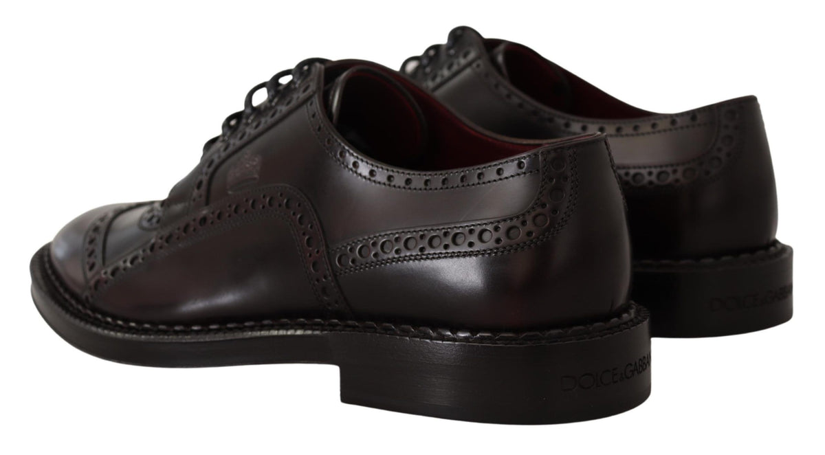 Dolce & Gabbana Chaussures Formelles Oxfords en Cuir Violet