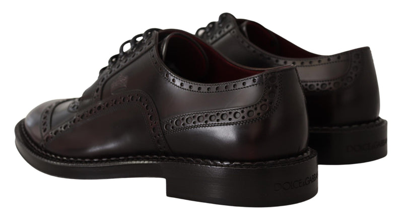 Dolce & Gabbana Chaussures Formelles Oxfords en Cuir Violet