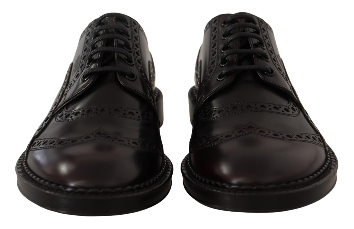 Dolce & Gabbana Chaussures Formelles Oxfords en Cuir Violet