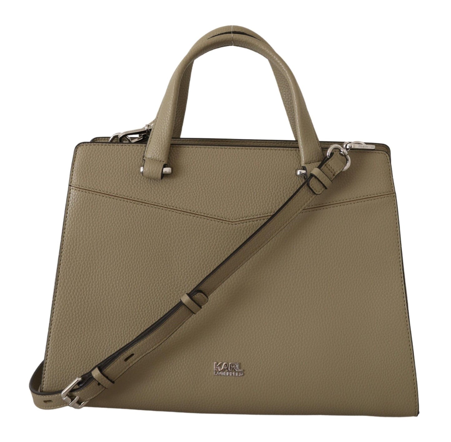 Karl Lagerfeld Enchanting Sage Green leren tas