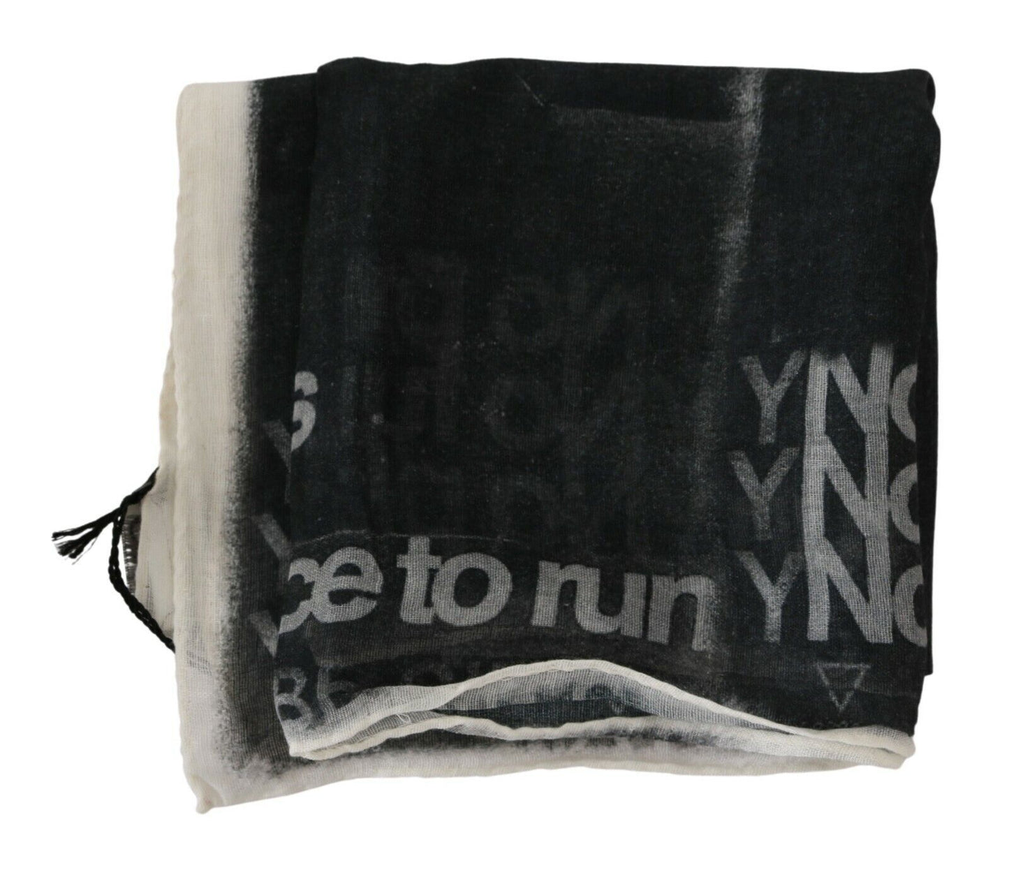 Foulard en laine gris foncé de marque Costume National