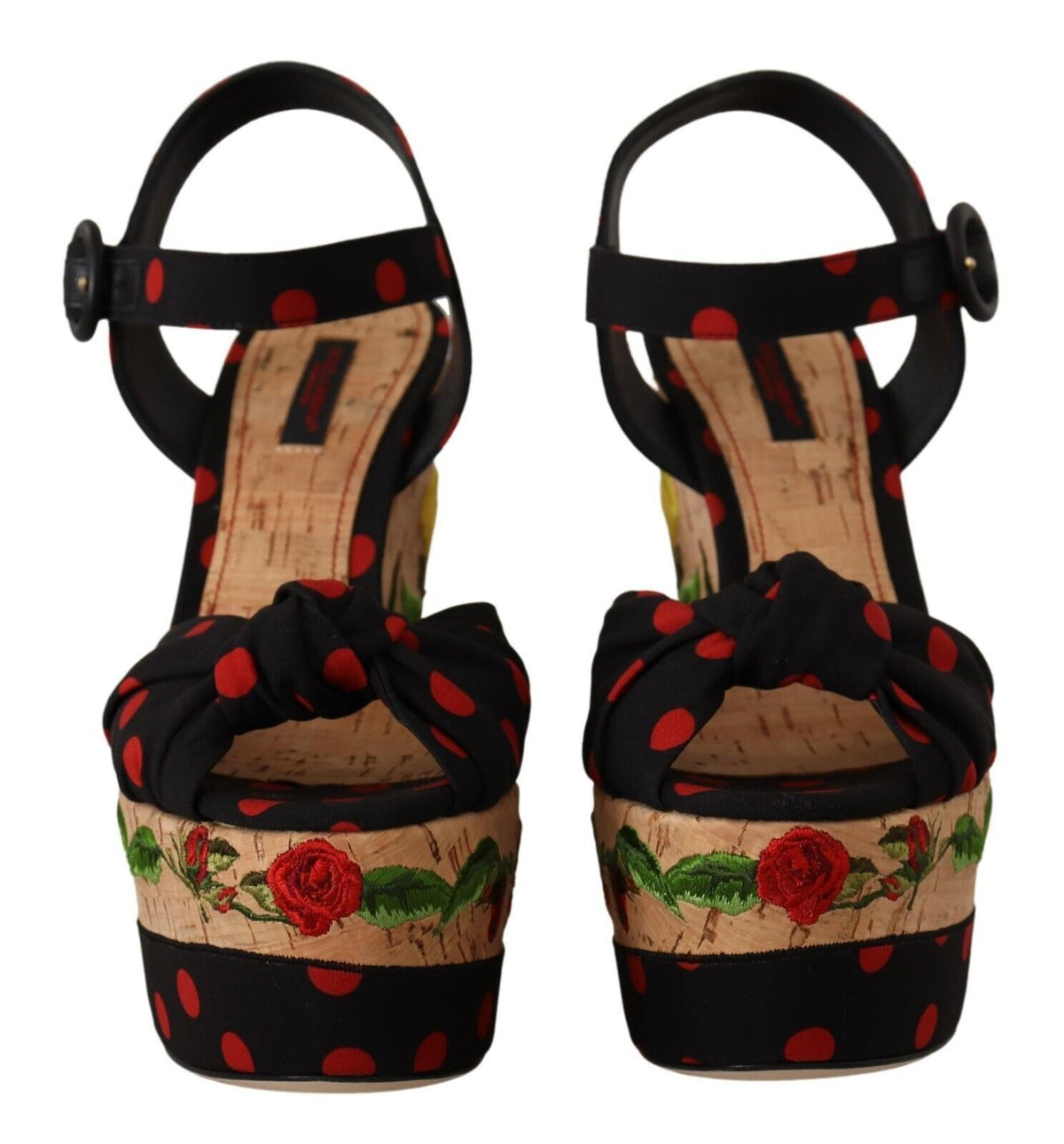 Dolce & Gabbana Multicolor Platform Wedges Sandals