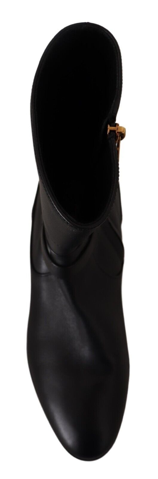 Dolce & Gabbana Black Leather Biker Boots