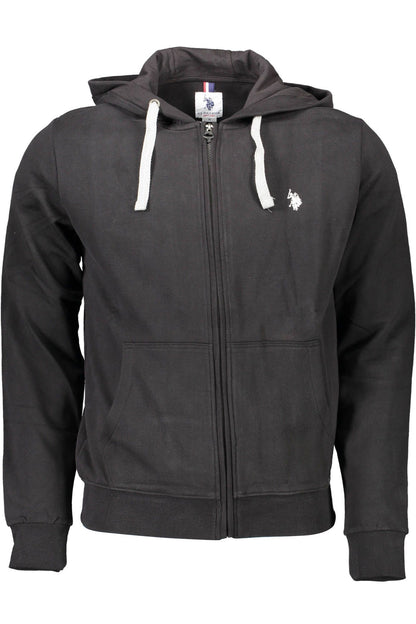 Pull en coton noir pour homme, marque US POLO ASSN.