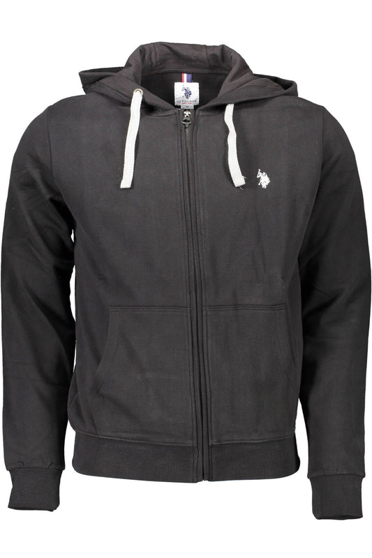 Pull en coton noir pour homme, marque US POLO ASSN.