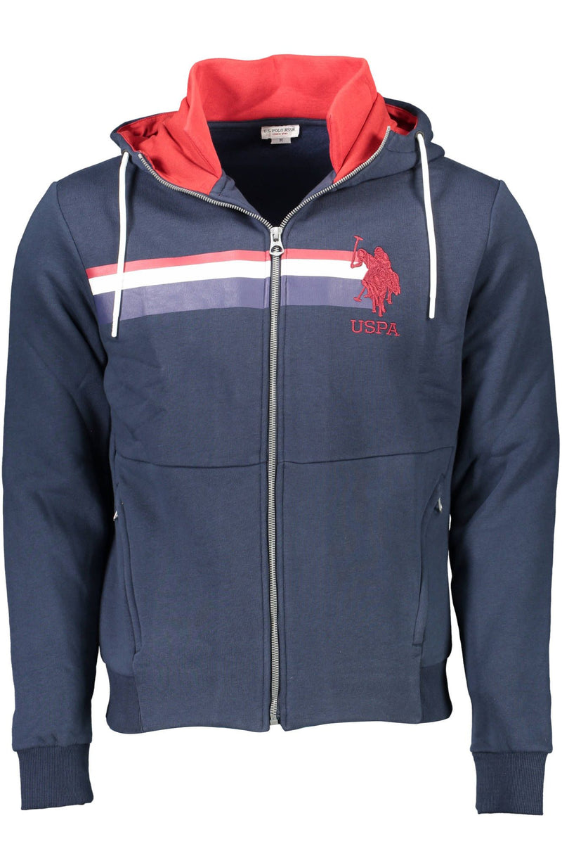 U.S. POLO ASSN. Blue Cotton Mens Sweater
