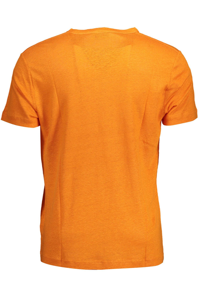 Gant Arancione T-shirt voor heren van biologisch katoen