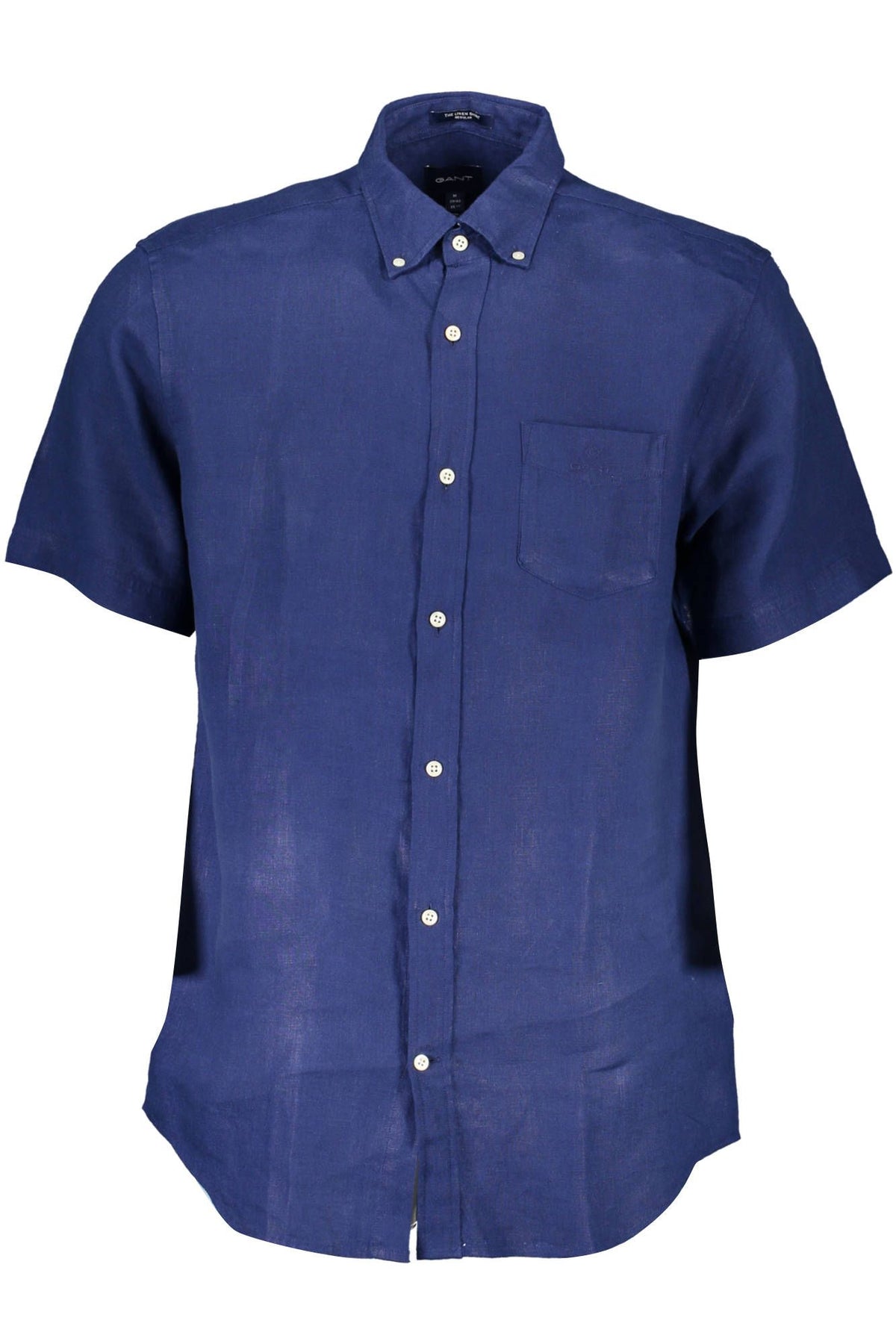 Chemise à boutons en lin bleu élégante de Gant