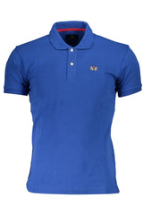 Polo La Martina à manches courtes, brodé, coupe ajustée, avec détails contrastés