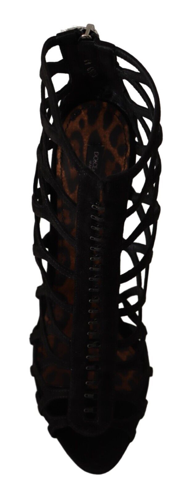 Dolce & Gabbana Bette Black Suede Stiletto Heels Sandals