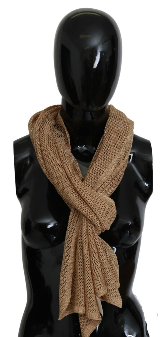 Foulard châle d'hiver marron GF Ferre