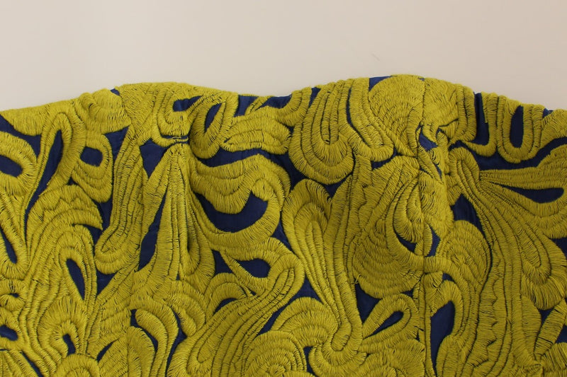 Robe mini trapueuse sans bretelles Sachin &amp; Babi bleu et jaune