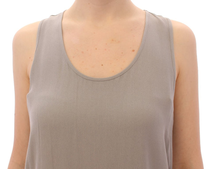 Haut sans manches chemisier Comeforbreakfast en viscose gris