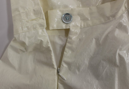 Liccia Florio Robe de thé blanche à col halter, longueur genou